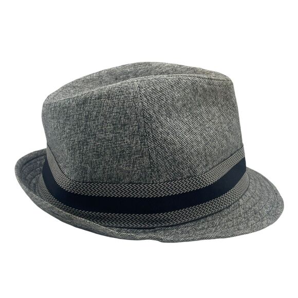 Stetson Hat Mens Small / Medium All American Fedora Gray 100% Linen - Picture 5 of 7